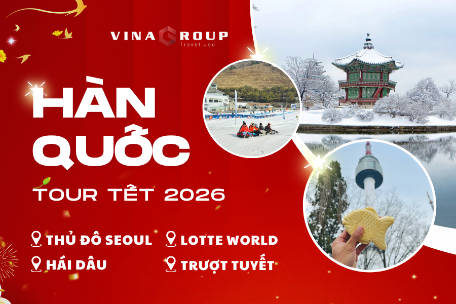 [Tết 2026] (Mùng 2) Tour Hàn Quốc: Seoul - Ski Resort - Lotte World